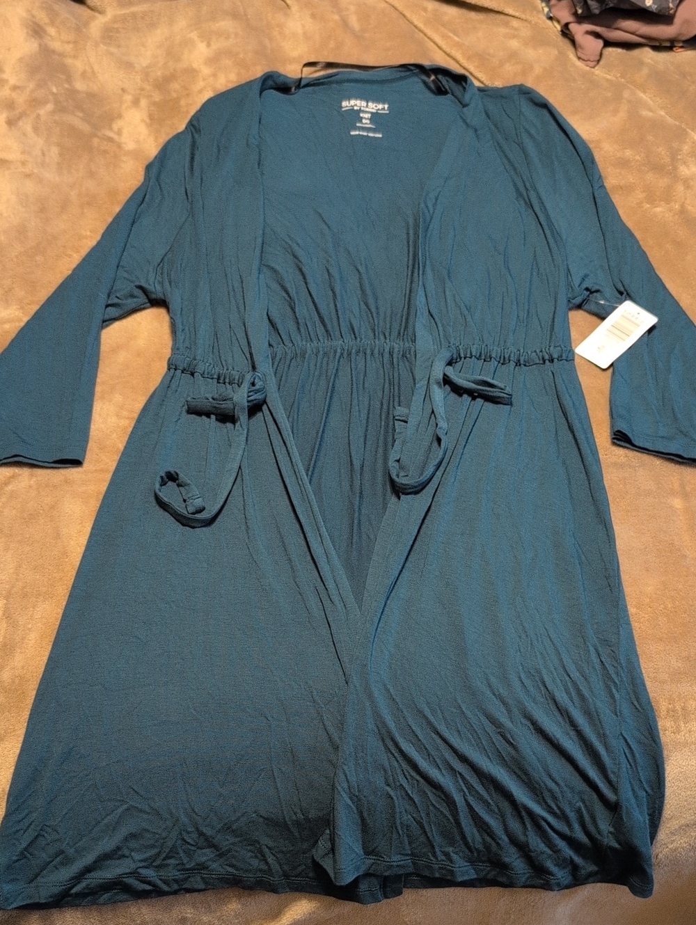 torrid Deep Teal Open Front Super Soft Knit Cardigan Size 00
